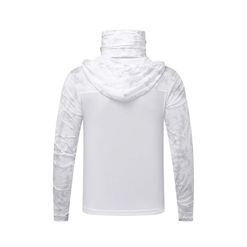 Summer Ultra-thin Tshirts Sun Protection Lightweight Mesh Patchwork Camouflage Ice Silk Sports Elasticity Surface Fishing Tees