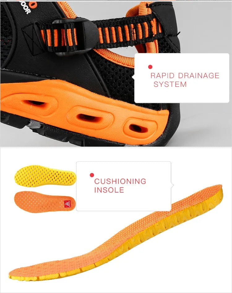 Summer Wading Hiking Shoes for Men Outdoor Man Sneakers Breathable Quick Drying Sports Trekking Beach Barefoot Mens Shoes