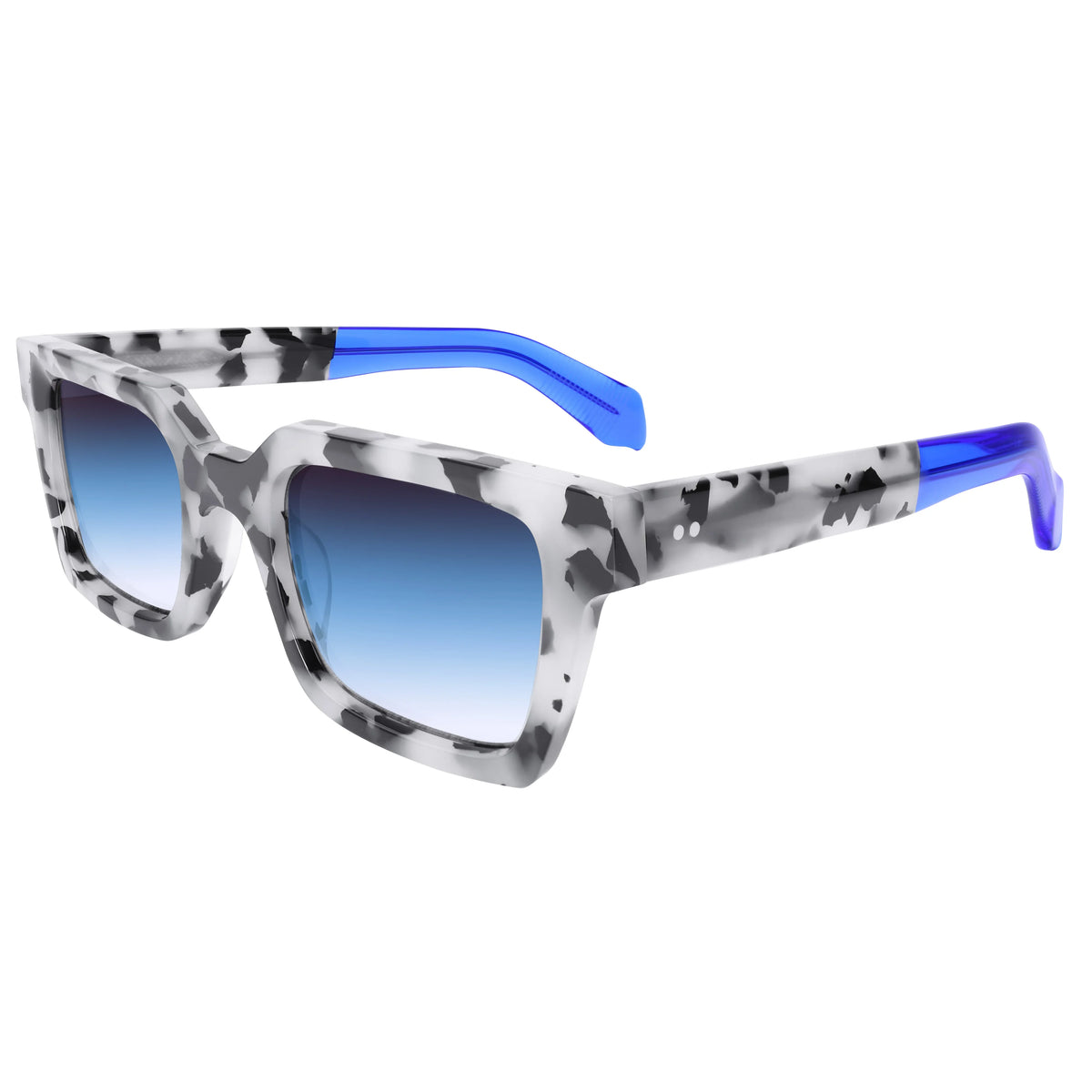VZONE Acetate Frame Glasses for Men Oversized Polarized Sunglasses Women Trendy Retro Wide Keyhole Bridge UV400 Protection