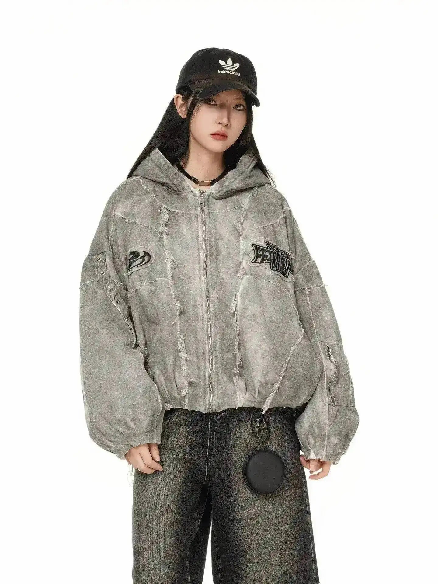 Autumn Winter New Men's Tide Original Design Techwear High Street Fashion Trend Vintage Jacket Chic Casual Coats Ins HK6132