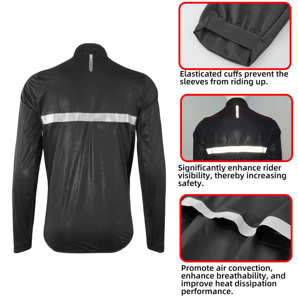 Jackets For Man Waterproof Anti UV Soft Men's Jackets Windproof Light Soft Anti Slip Raincoat Outdoor Cycling Jacket Man