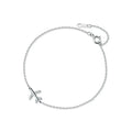 Fashion 925 Sterling Sliver Luminous CZ Cute Mini Airplane Bracelet for Women Link Chain Korea Style Fine Jewelry Bijoux