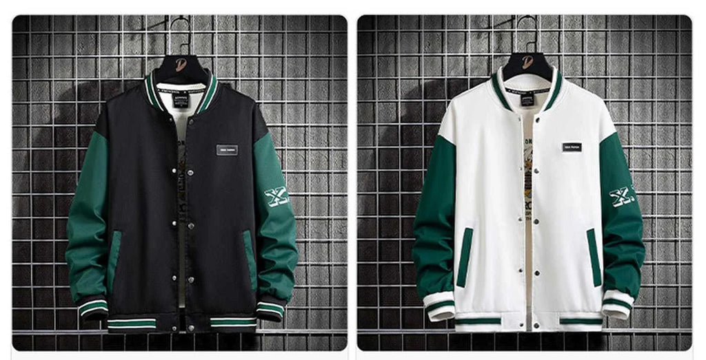 10XL Plus Size Baseball Jacket Men Fashion Casual Patchwork Jacket Coat Male Varsity Jacket Coat Big Size 10XL