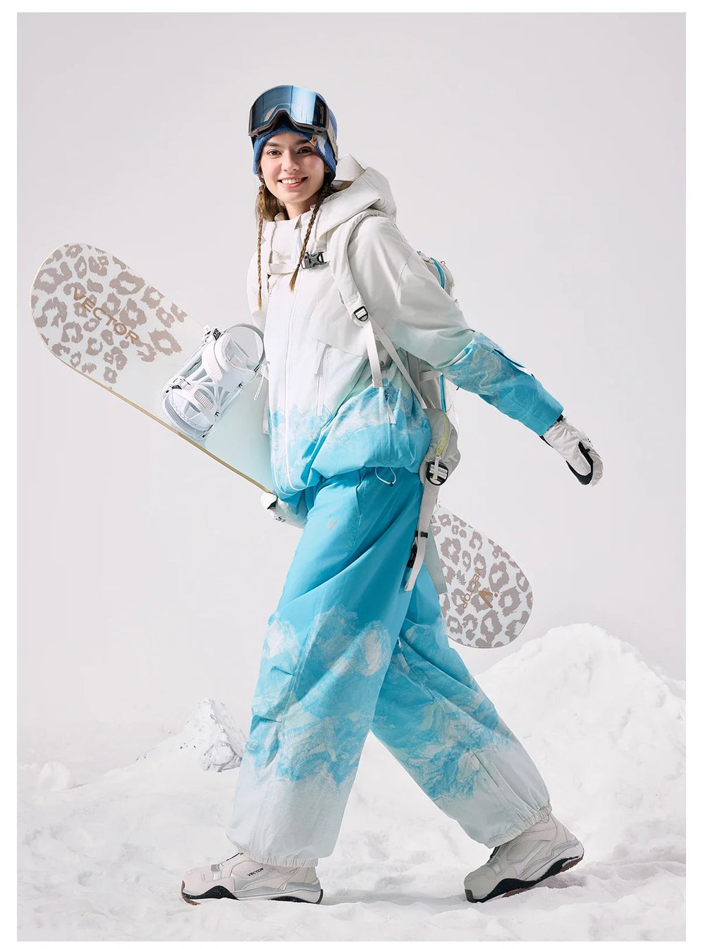 Men Women 3L Cotton Ski Jacket Ski Pants Winter Warm Windproof Waterproof Outdoor Sports Snowboard Ski Coat Trousers