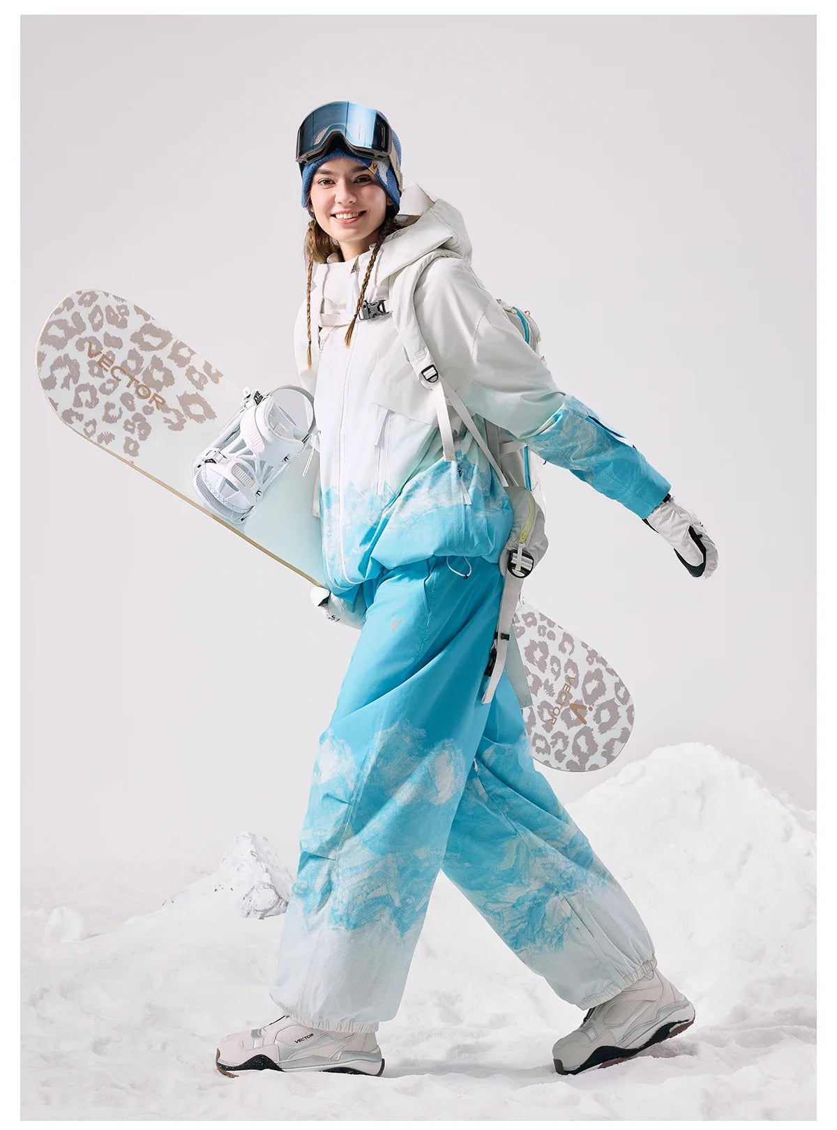 Men Women 3L Cotton Ski Jacket Ski Pants Winter Warm Windproof Waterproof Outdoor Sports Snowboard Ski Coat Trousers