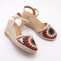 Women's Knitted Wedge Heel Sandals