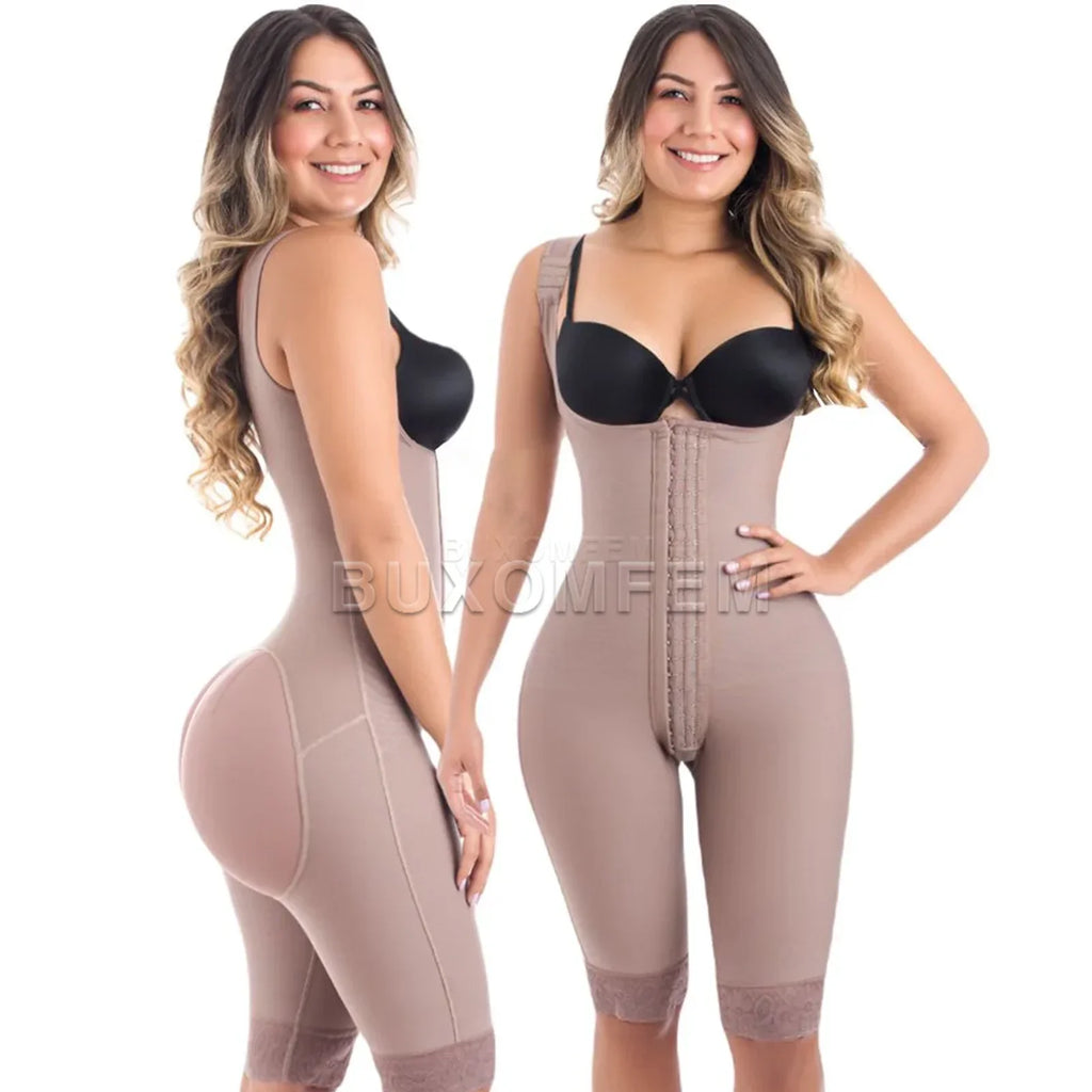 Fajas Compression Fabric Abdominal Control Adjustable Shoulder Straps Girdles Buttock Lift System Hip Shapewear Ladies Bodysuits