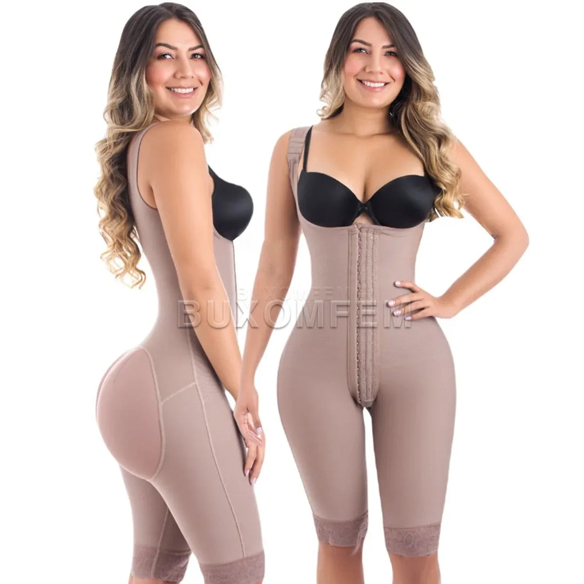 Fajas Compression Fabric Abdominal Control Adjustable Shoulder Straps Girdles Buttock Lift System Hip Shapewear Ladies Bodysuits