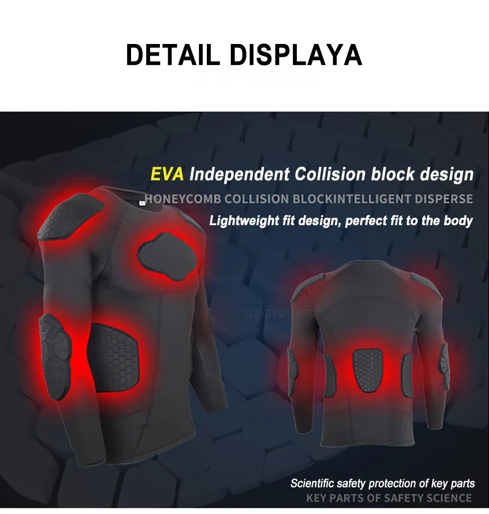 Motorcycle Full Body Armor Jacket Protective Moto Underwear Anti-collision Motorbike Riding Clothes Honeycomb Pad Motocross Tops