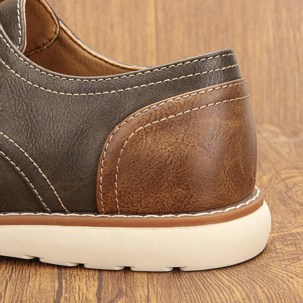 Man Casual Shoes 2026 Brand Comfortable Fashion Leather Shoes Men
