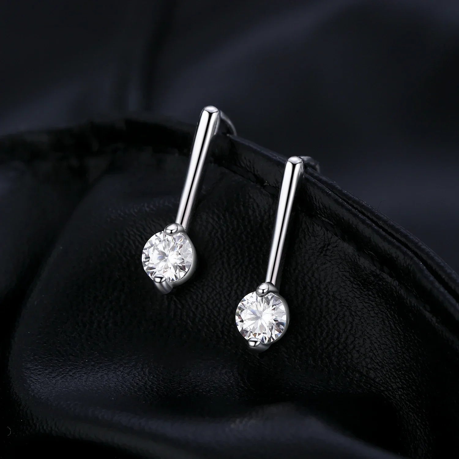 Sparkling D Color Moissanite Drop Earrings 925 Sterling Silver Classic Geometric Dangle Earrings For Women Fine Jewelry