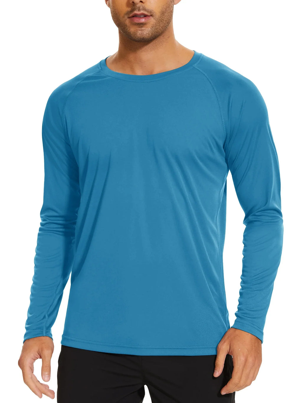 Men's Sun Protection T-shirts Summer UPF 50+ Long Sleeve Performance Quick Dry Breathable Hiking Fish T-shirts UV-Proof