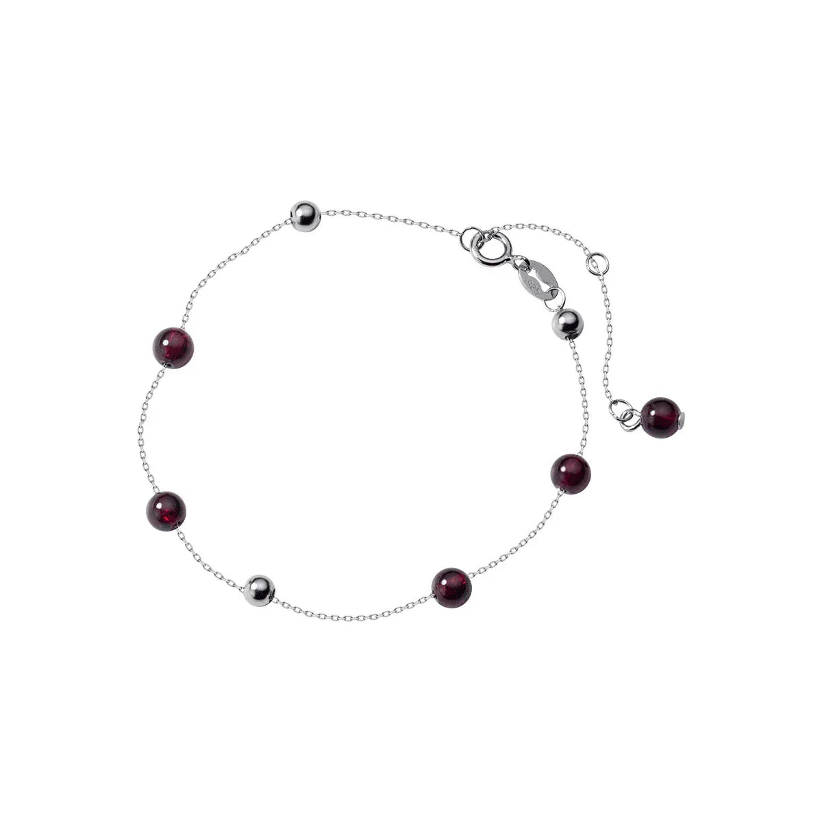 Fashion Rose Gold Color Purple Crystal Bracelet For Women Lucky Classic 925 Sterling Silver Bead Charm S925 Fine Jewelry