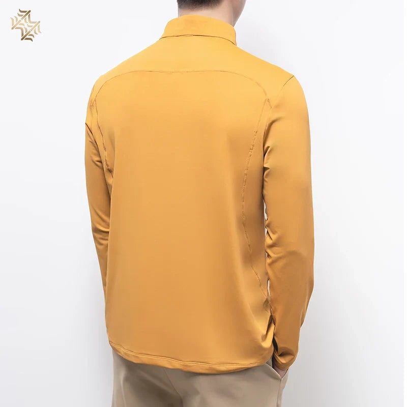 SBWL Men's autumn/winter outdoor sports base shirt fashion high quality running fitness riding golf long sleeve T-shirt Gym Tops