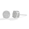 D VVS1 Round Full Moissanite Earrings for Women Men 925 Sterling Silver 18k Gold Shiny Hiphop Studs Party Gift Jewelry