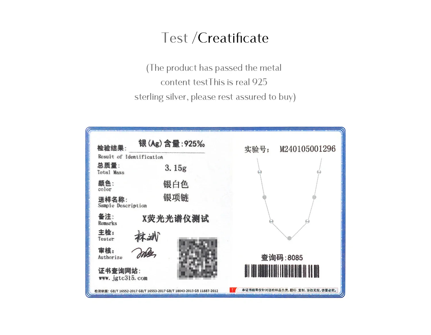 925 Sterling Silver Zircon Beads &Pearl Chain Necklaces Pendant For Women Fine Jewelry  Valentine’s Day Gifts