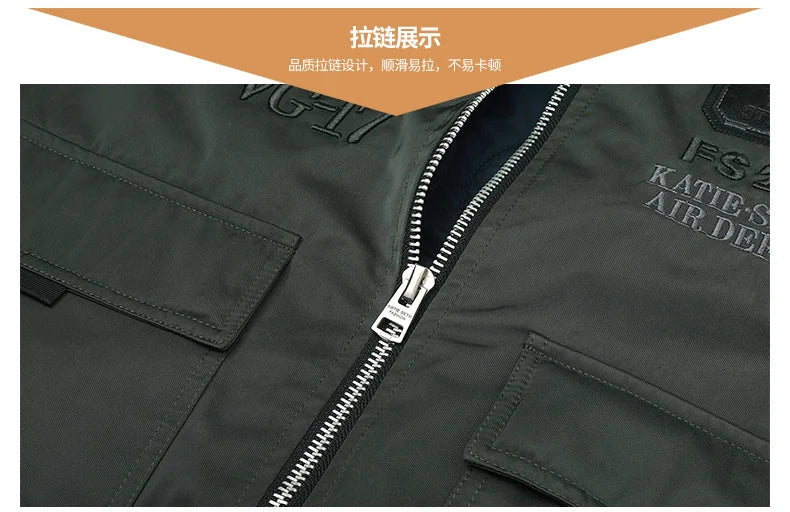 men's autumn winter thickened baseball uniform trendy coat Men's military fan jacket men MA-1 american overalls pilot jacket