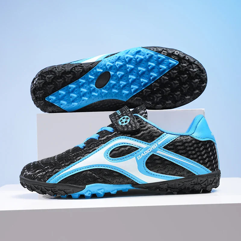 Kids Soccer Shoes Boys Grils Football Boots Non-Slip Training Indoor Outdoor Unisex Athletic Shoes Breathable Ultralight Sports