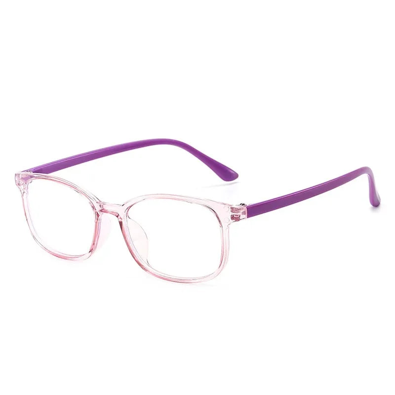 CRIXLAIS Fashion Square Computer Glasses For Children Vintage Prescription Eyeglasses Frames Kids Anti Blue Light Eyewear UV400