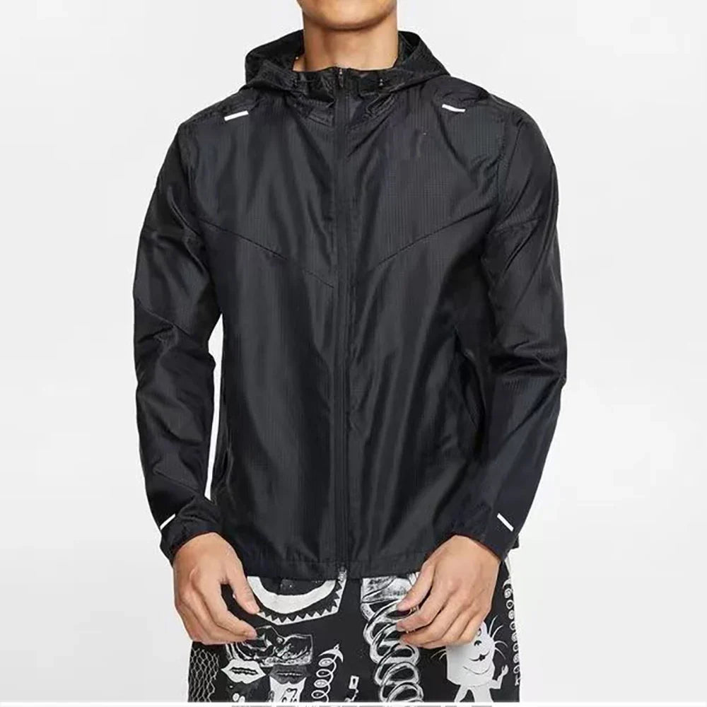 Men Outdoor Windbreaker Tactical Detachable Cap Camping Fishing Coat New plus size Casual Lightweight Jacket