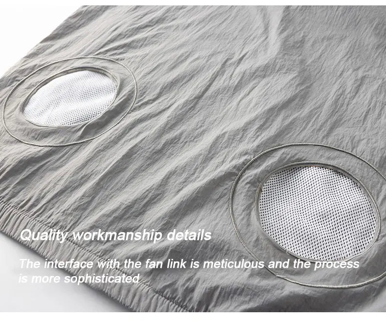 Portable Air Conditioner Jacket USB Fan Cooling Coat Outdoor Work Construction Fishing Hunting Lightweight Sun protection Jacket