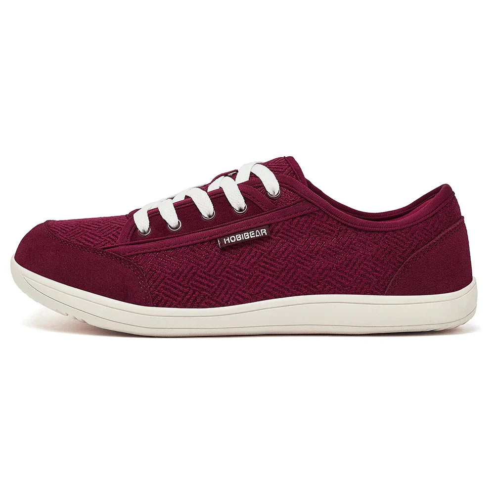 Barefoot Shoes Mens Womens | Zero Drop | Wide Toe | Minimalist Cowhide Leather Lace Up Fashion Sneakers