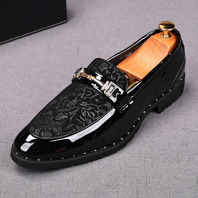 Mens Shoes Designer Handmade Wedding Leather British Dress Shoes Luxury Formal Business Driving Casual Shoes for Men New Loafers