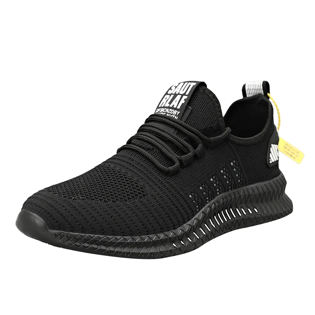 Men's sneakers lace-up flying woven through casual shoes vulcanized lightweight flat comfortable running shoes plus size 48