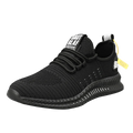 Men's sneakers lace-up flying woven through casual shoes vulcanized lightweight flat comfortable running shoes plus size 48