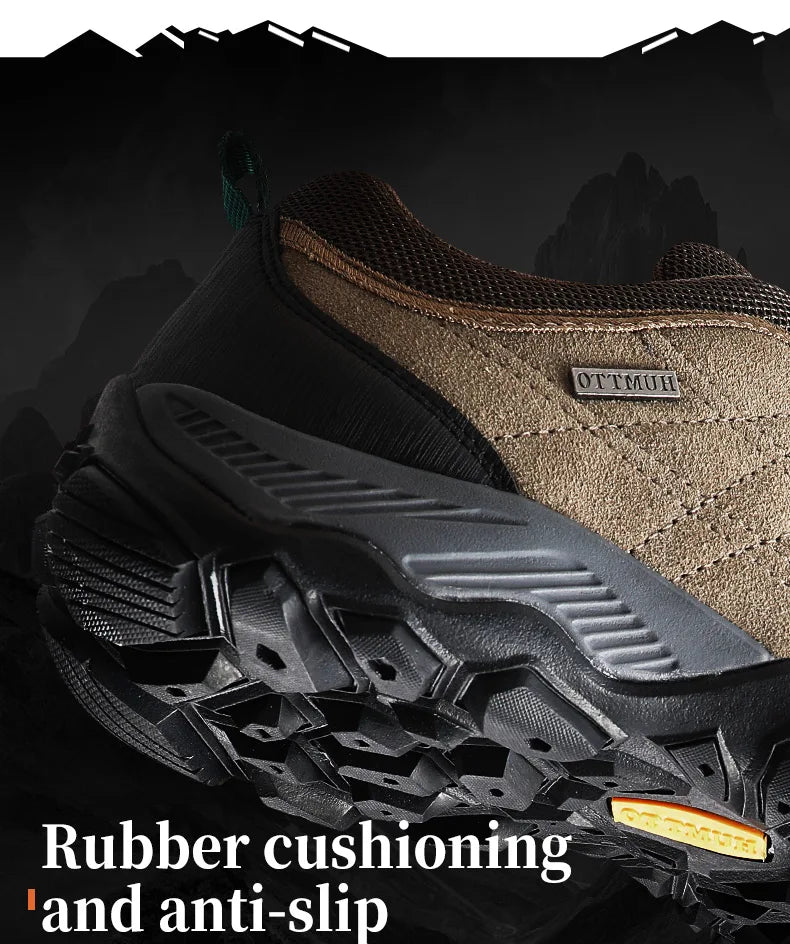 Hiking Shoes Mens Luxury Designer Winter Climbing Trekking Sneakers for Men Leather Outdoor Sports Work Man Shoes 110282A