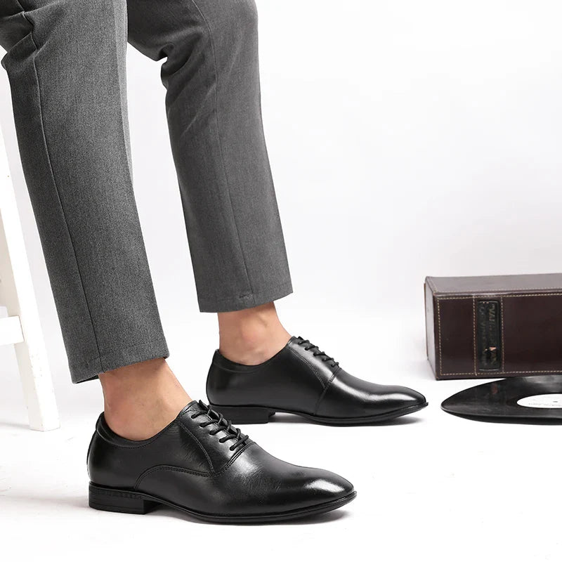 Luxury Oxford Genuine Leather Mens Shoes Brand Formal Shoes Top Quality Business Wedding Dress Italian Footwear Plus Size 49 50