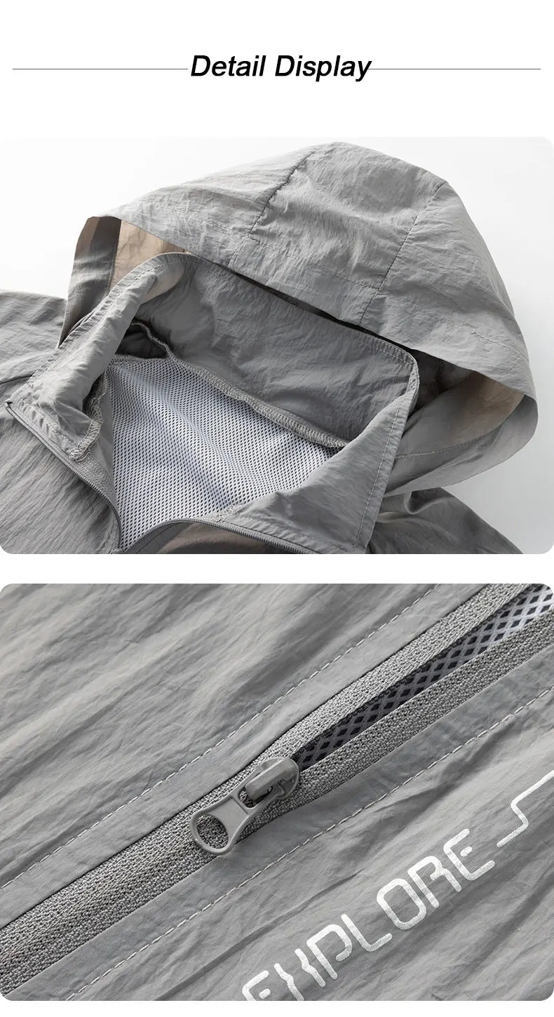 Portable Air Conditioner Jacket USB Fan Cooling Coat Outdoor Work Construction Fishing Hunting Lightweight Sun protection Jacket