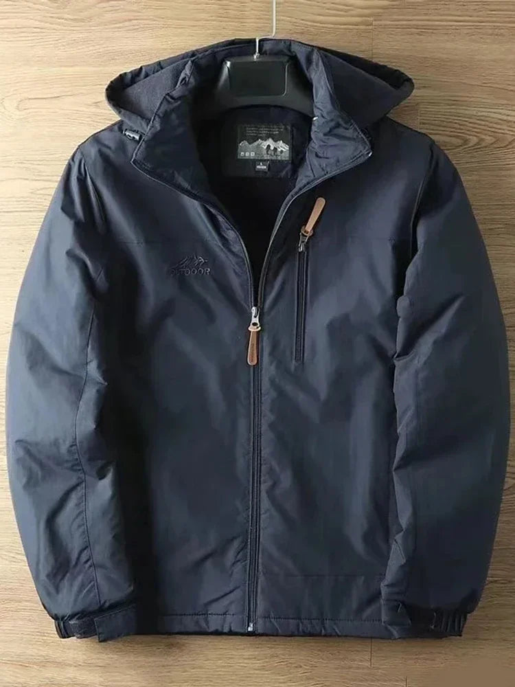 Casual Warm Military Tactical Coat Men Large Size Jacket Autumn Winter Padded Thickened Outdoor Punching Hiking Jacket Men's Top