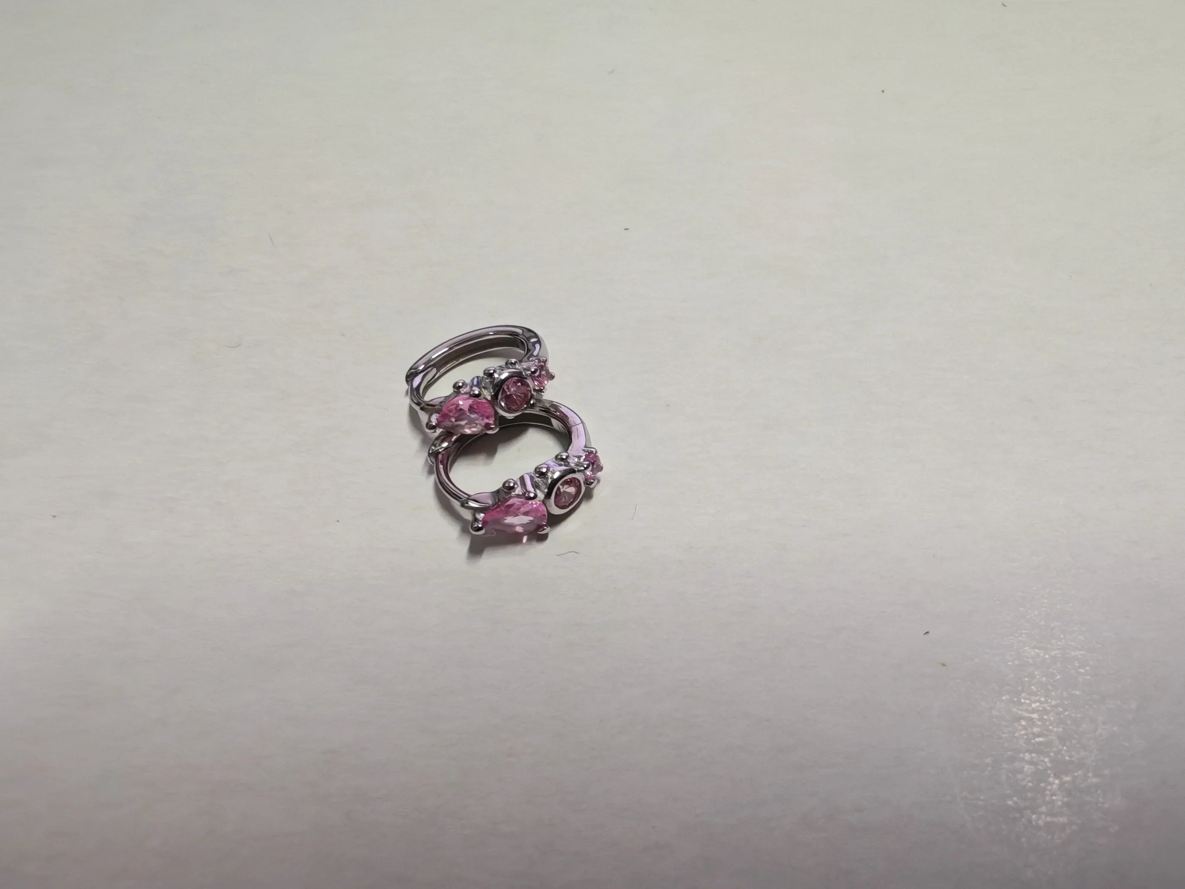 925 Sterling Silver Earring Zircon Sun Flower Ear Ring Geometric Style Water Drop Ear Bone Cute Temperament Woman Girl Ear Jewel