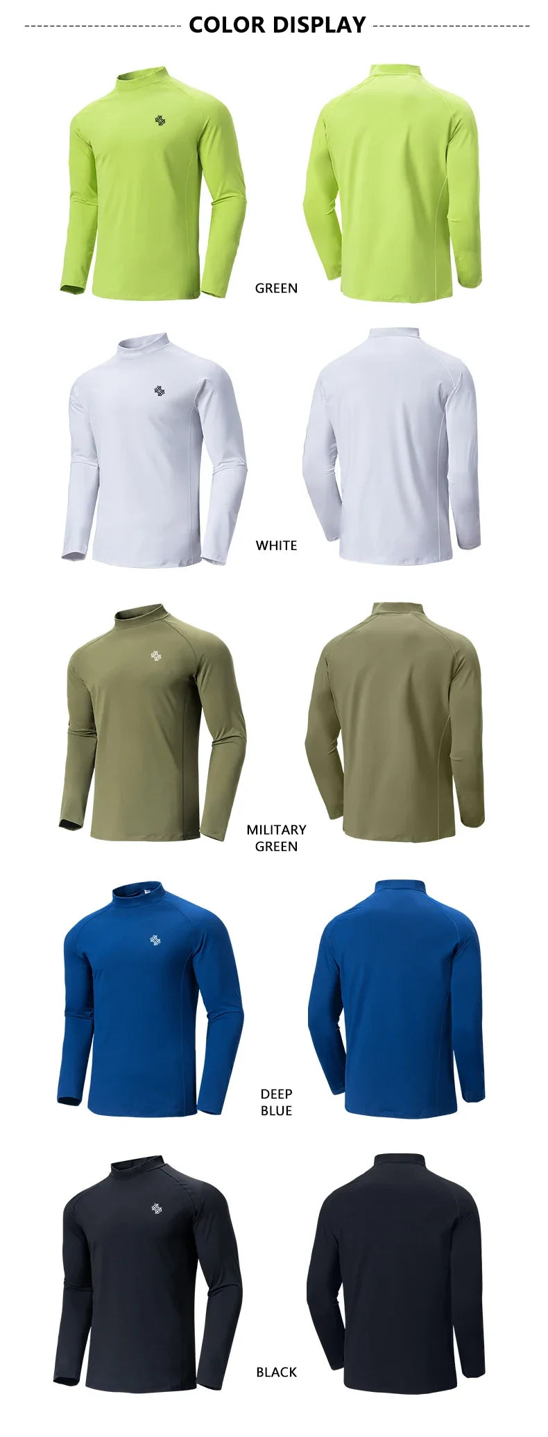 SBWL Men's High Quality Cycling Hiking Outdoor Sports Long Sleeve T-Shirt Leisure Speed Dry Running Fitness Sports Clothing Tops