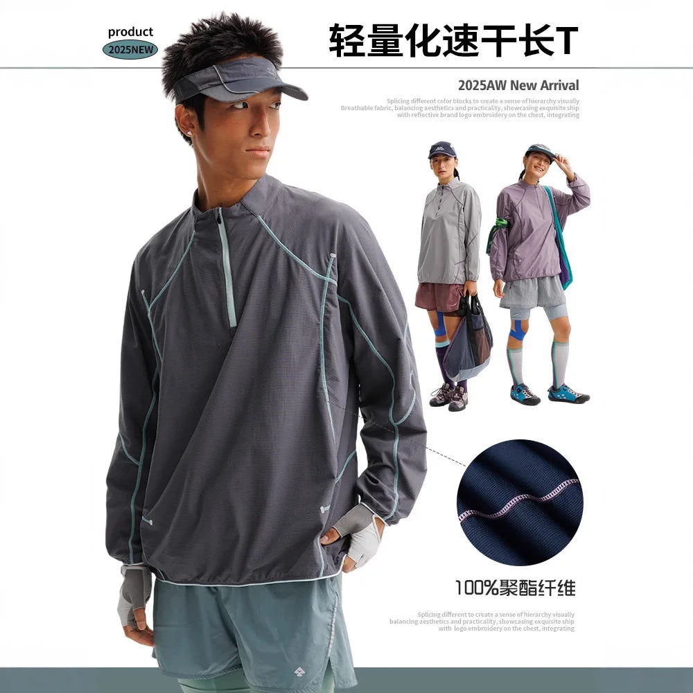 Outdoor Sports Lightweight Quick-Dry Long Sleeve T-shirt for Men & Women with UV Protection
