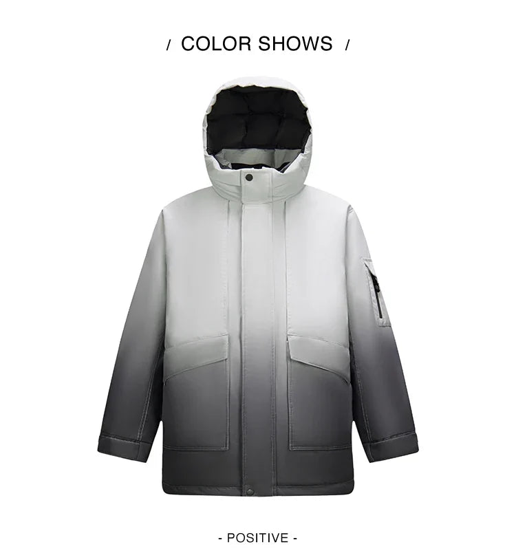 Men Mid-Length Loose Outerwear 2025 New Winter Windproof Three-Resistant Warm Casual Coat Man Clothing Daily Wear