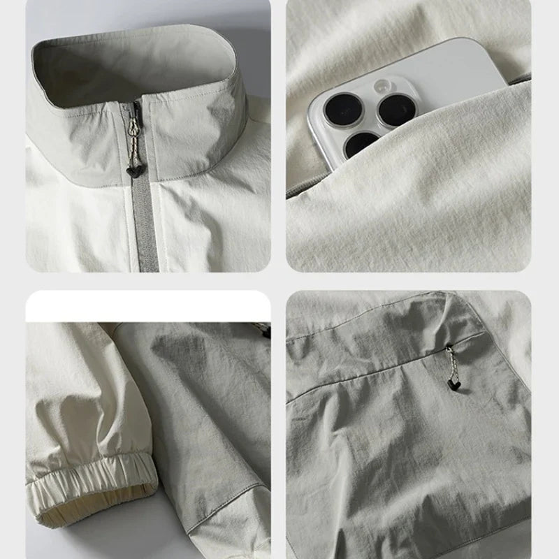 Autumn Utility Sweatshirt | Water-Repellent + Static Control + 4-Way Stretch (Unisex) Casual Loose Fit T-Shirt