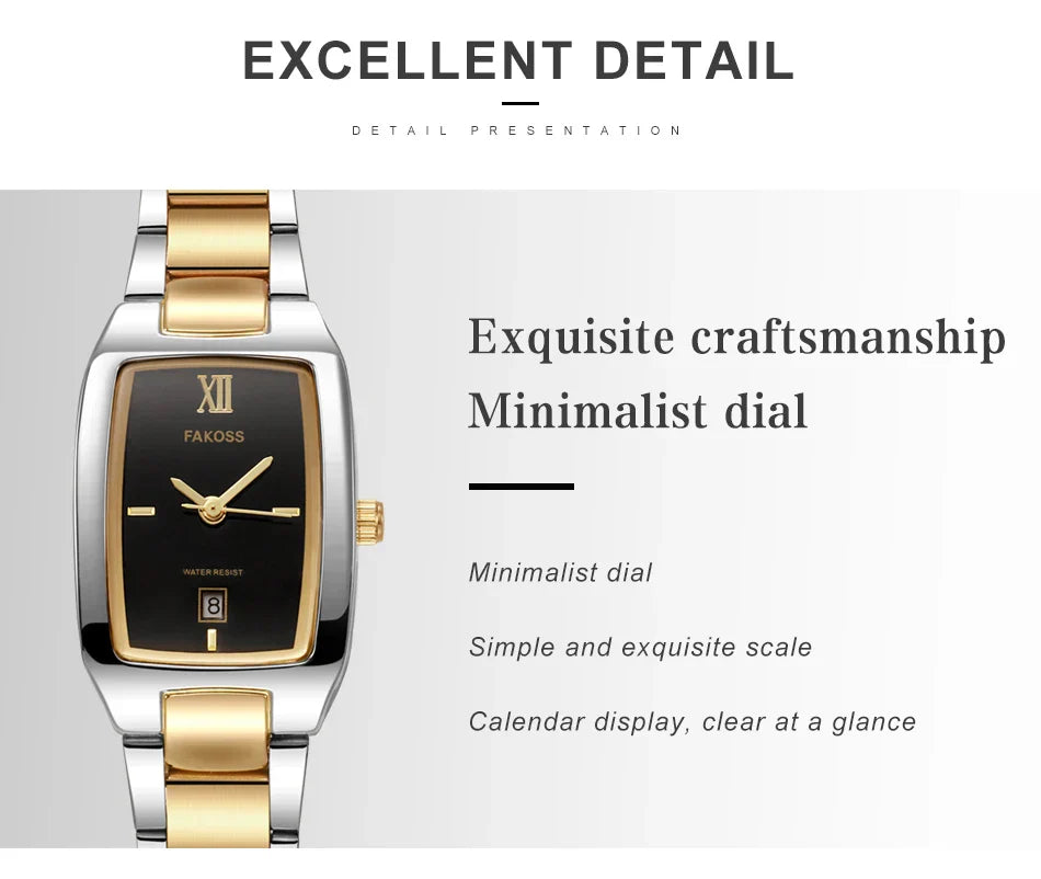 Elegant Women's Watch Fashion Stainless Steel Waterproof Ladies Quartz Wristwatch Luxury Bracelet Watches Date Reloj mujer