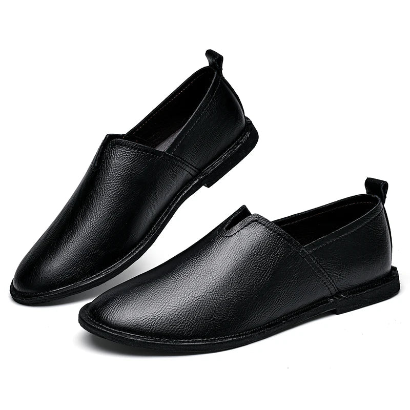 Large Men'S Soft Soled Retro Casual Loafers Comfortable And Non Slip Designed Purely By Hand For Casual Business Shoes 38-47