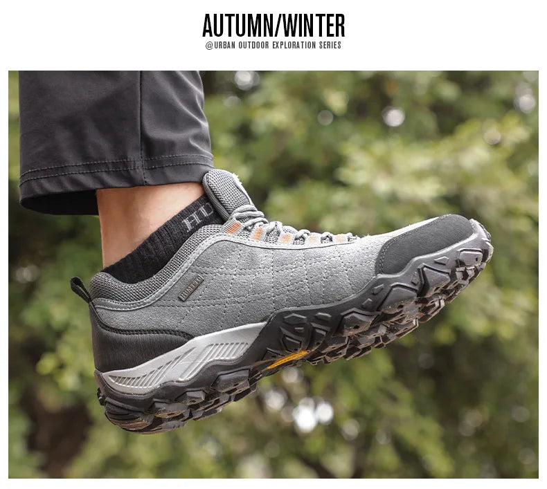 Hiking Shoes Mens Luxury Designer Winter Climbing Trekking Sneakers for Men Leather Outdoor Sports Work Man Shoes 110282A