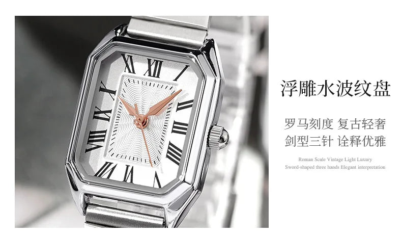Luxury Women Quartz Watch Casual Fashion  Stainless Steel Strap Wristwatch Relojes Para Mujer Ladies Gifts