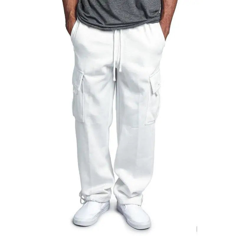 Men's Overalls Casual Sports Pants Breathable Soft Winter Fitness Trousers