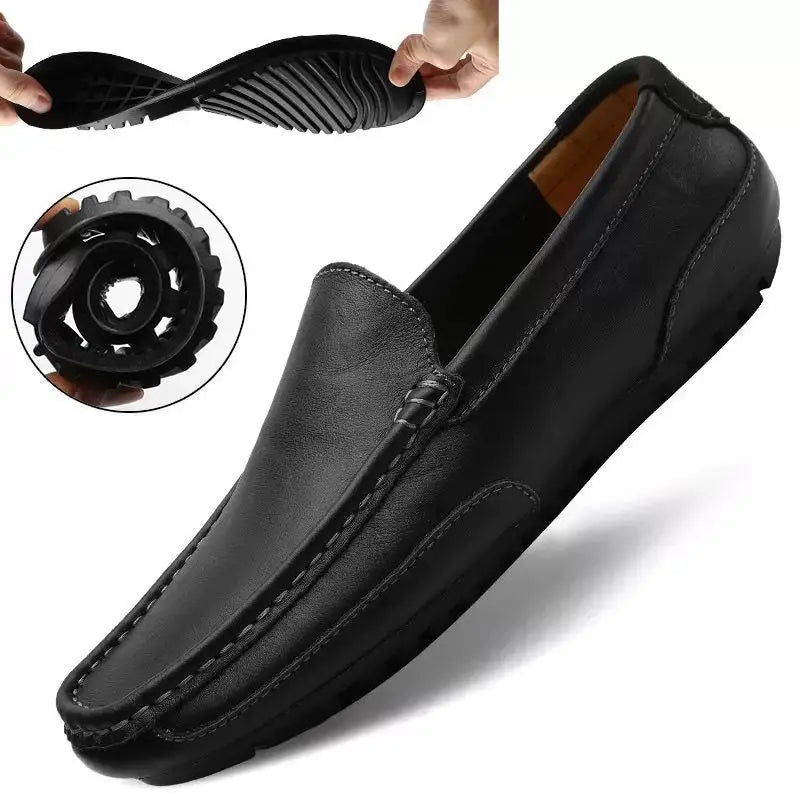 Men's Casual Leather Wedding Shoes – Comfortable Formal Wear EU 40–47