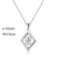 1.5CT Oval Cut Certified Moissanite Necklace Pendant for Women Doveggs Girls Jewelry Lab Diamond Chain Pure 925 Silver