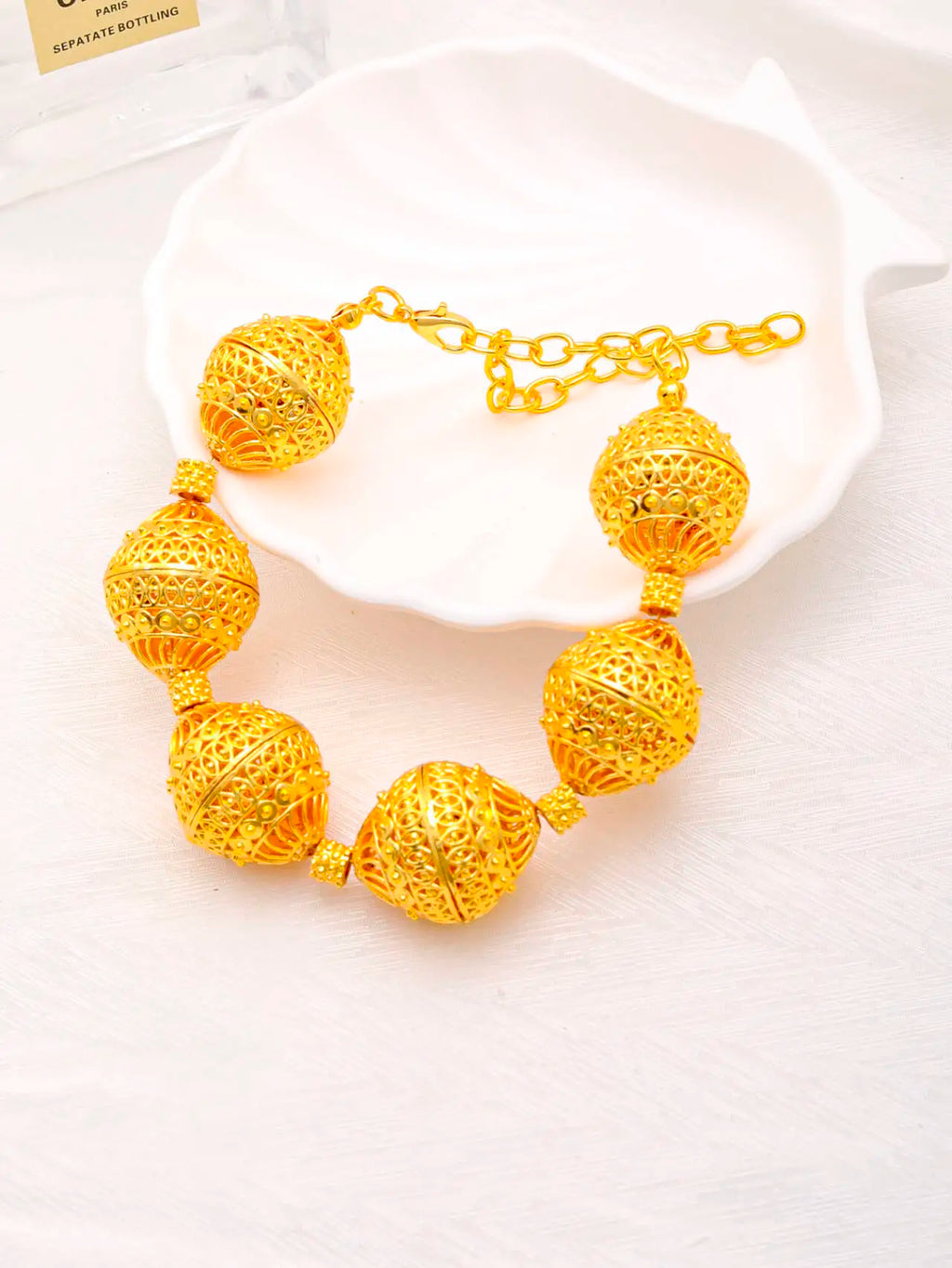 Long Necklace Fashion Dubai Gold Plated Jewelry Sets for Woman Bridal Wedding Earrings Ring Bracelet African Jewelry Set