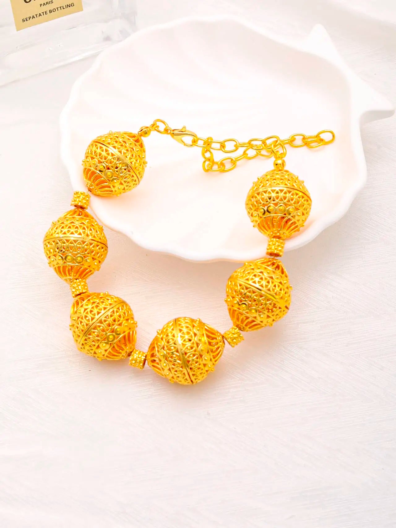 Long Necklace Fashion Dubai Gold Plated Jewelry Sets for Woman Bridal Wedding Earrings Ring Bracelet African Jewelry Set