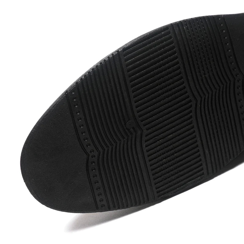 Mens Casual Leather Shoes Comfortable Slip on Loafers Leather Dress Shoe Classic Business Footwear zapatos para hombre chaussure