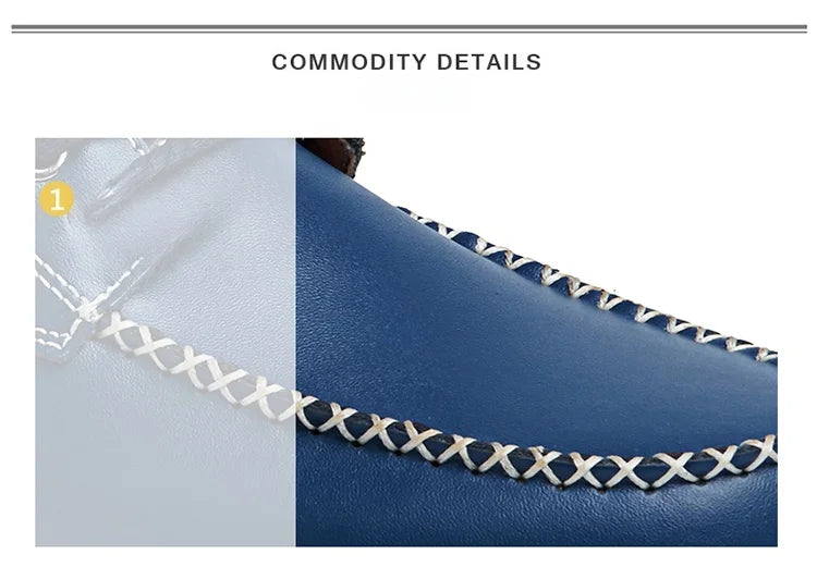 Men's casual business shoes flat shoes men's shoes handmade casual shoes British business people dress casual shoes plus size 47