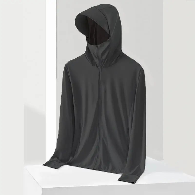 UV Protection Ice Silk Cool Feeling Sun Protection Clothing Lightweight Breathable Fishing Jacket Outdoor Sports Shirt